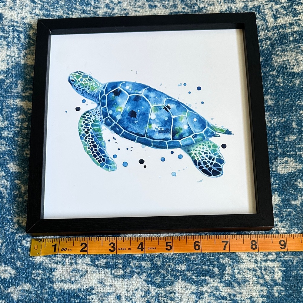 Framed Sea Turtle Art Print